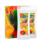 Набор подарочный для женщин, Биокрим 250 мл + 250 мл Фруктовый смузи шампунь + гель для душа коробка