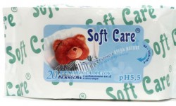 Салфетки влажные Soft Care Нежность 20 шт.