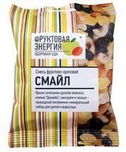 Смесь, Фруктовая энергия 200 г Фрути-Смайл фруктово-ореховая