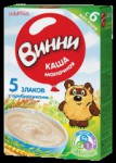 Каша молочная, Винни 220 г 5 злаков с 6 мес