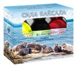 Набор подарочный, Сила Байкала (кедровое масло Байкал 100 мл + бальзам Жемчужина Сибири 100 мл + сироп Брусничный с травами 100 мл коробка