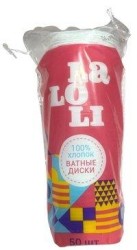Ватные диски LaLoLi с прошивкой 50 шт.