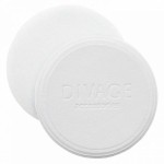 Спонж для лица, Divage (Дивайдж) 1 шт Аксессориз для пудры круглый диаметр 6 см белый