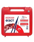 Аптечка автомобильная, Фэст первой помощи по ТУ 9398-100-10973749-2020 красный жесткий футляр