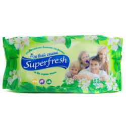 Салфетки влажные Superfresh для всей семьи 60 шт.