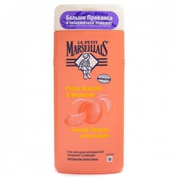 Гель для душа Le Petit Marseillais Белый персик и нектарин 650 мл