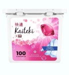 Капсулы для стирки, Kaiteki (Кайтеки) 100 шт Колор 3в1 для цветного белья с ароматом сакуры