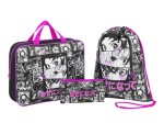 Набор, Brauberg (Брауберг) 1 шт арт. 272101 Аниме муви папка на молнии с ручками А4 + мешок для обуви 42х33 см + пенал 20х10 см