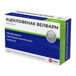 Ацеклофенак Велфарм, таблетки покрытые пленочной оболочкой 100 мг 60 шт (рег. № ЛП-002871)