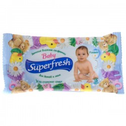 Салфетки влажные 15 шт. Superfresh детские