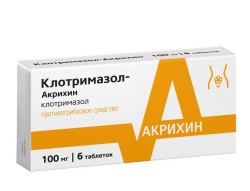 Клотримазол-Акрихин табл. ваг. 100 мг 6 шт.