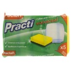 Губки для мытья посуды, Paclan (Паклан) 5 шт практи универсал