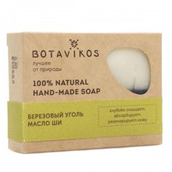 Мыло натуральное березовый уголь масло ши 100 г
