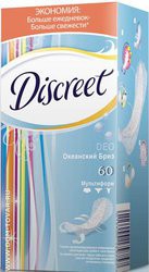 Прокладки женские ежедневные Discreet Део океанский бриз 60 шт.