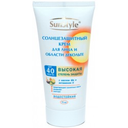Крем солнцезащитный для лица и декольте Sun Style SPF 40 75 мл
