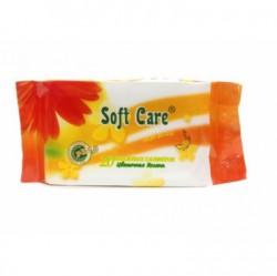 Салфетки влажные Soft Care летнее утро 20 шт.