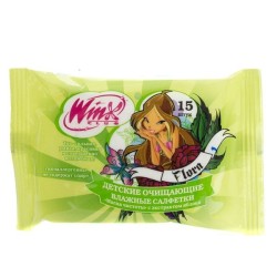 Салфетки влажные Winx экстракт яблока 15 шт.