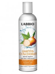 Шампунь Labbio Сульсеновый против перхоти для всех типов волос (экстракты крапивы лука и кетоконазол) 250 мл
