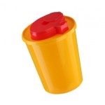 Контейнер, 6 л МК-04-СС для сбора колюще-режущих медицинских отходов одноразовый желтый