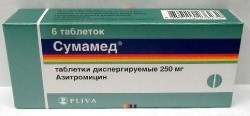Сумамед табл. дисперг. 250 мг 6 шт.
