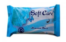 Салфетки влажные Soft Care Морской бриз 20 шт.