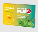 Медовые леденцы, Flustop (Флюстоп) 3 г 10 шт Твердый мед с ментолом и эвкалиптом