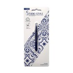 Пинцет косметический, Studio Style (Студио Стайл) арт. 45862 нержавеющая сталь плоский скошенные концы цветное покрытие