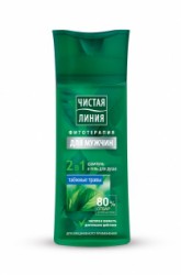 Шампунь для мужчин Чистая линия 2 в 1 250 мл