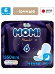 Прокладки женские гигиенические, Momi (Моми) 6 шт ночные 350 мм