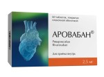 Аровабан, таблетки покрытые оболочкой пленочной 2.5 мг 60 шт