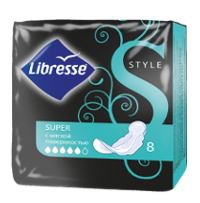 Прокладки женские Libresse Стайл супер 8 шт.
