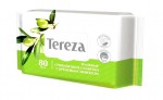 Салфетки влажные, Tereza (Тереза) 80 шт с кремовым эффектом