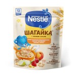 Каша молочная, Nestle (Нестле) 190 г Шагайка мультизлаковая яблоко земляника персик с 12 мес